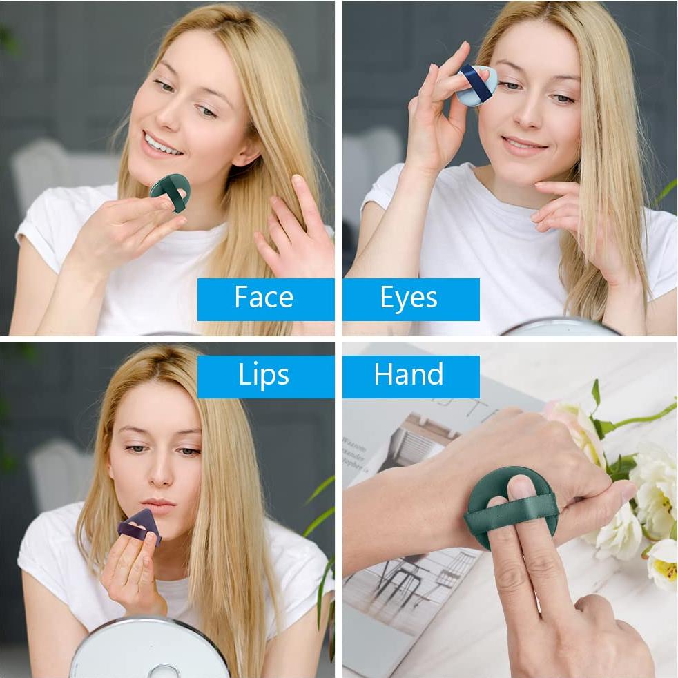 Set de 9 Esponjas de Maquillaje Ainiv Reutilizables con Caja