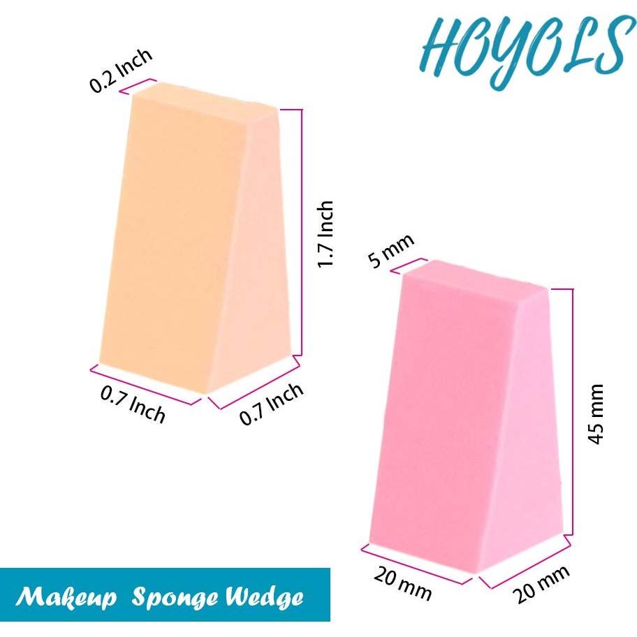 Esponja de Maquillaje HOYOLS en Cuña - 48 Piezas Sin Látex