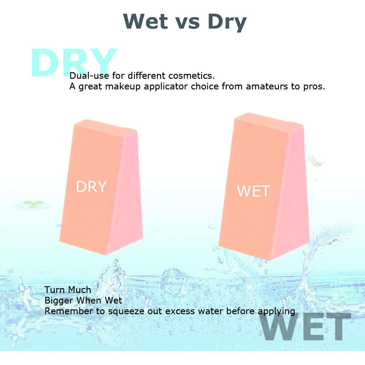 Esponja de Maquillaje HOYOLS en Cuña - 48 Piezas Sin Látex