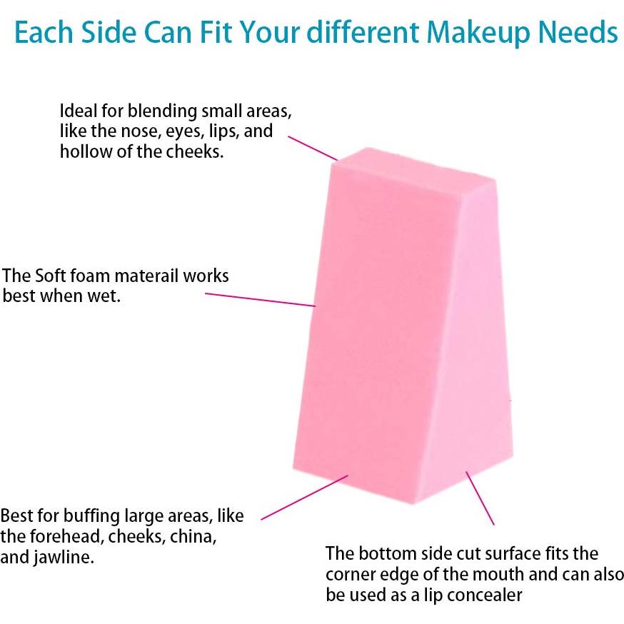 Esponja de Maquillaje HOYOLS en Cuña - 48 Piezas Sin Látex