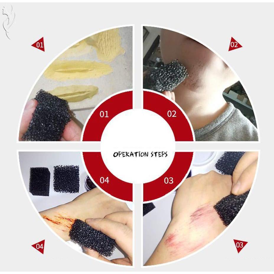 Esponja de Maquillaje Halloween MEICOLY 3pcs Efectos SFX