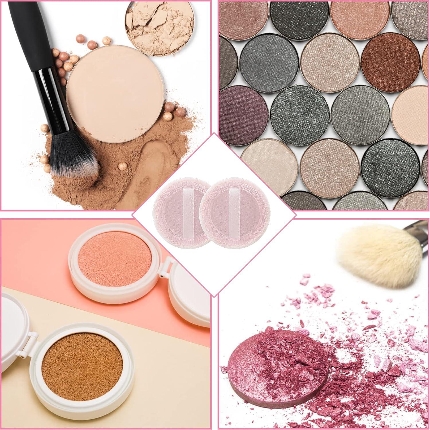12 Esponjas de Maquillaje Rosa Sibba - Puff de Polvo Velour