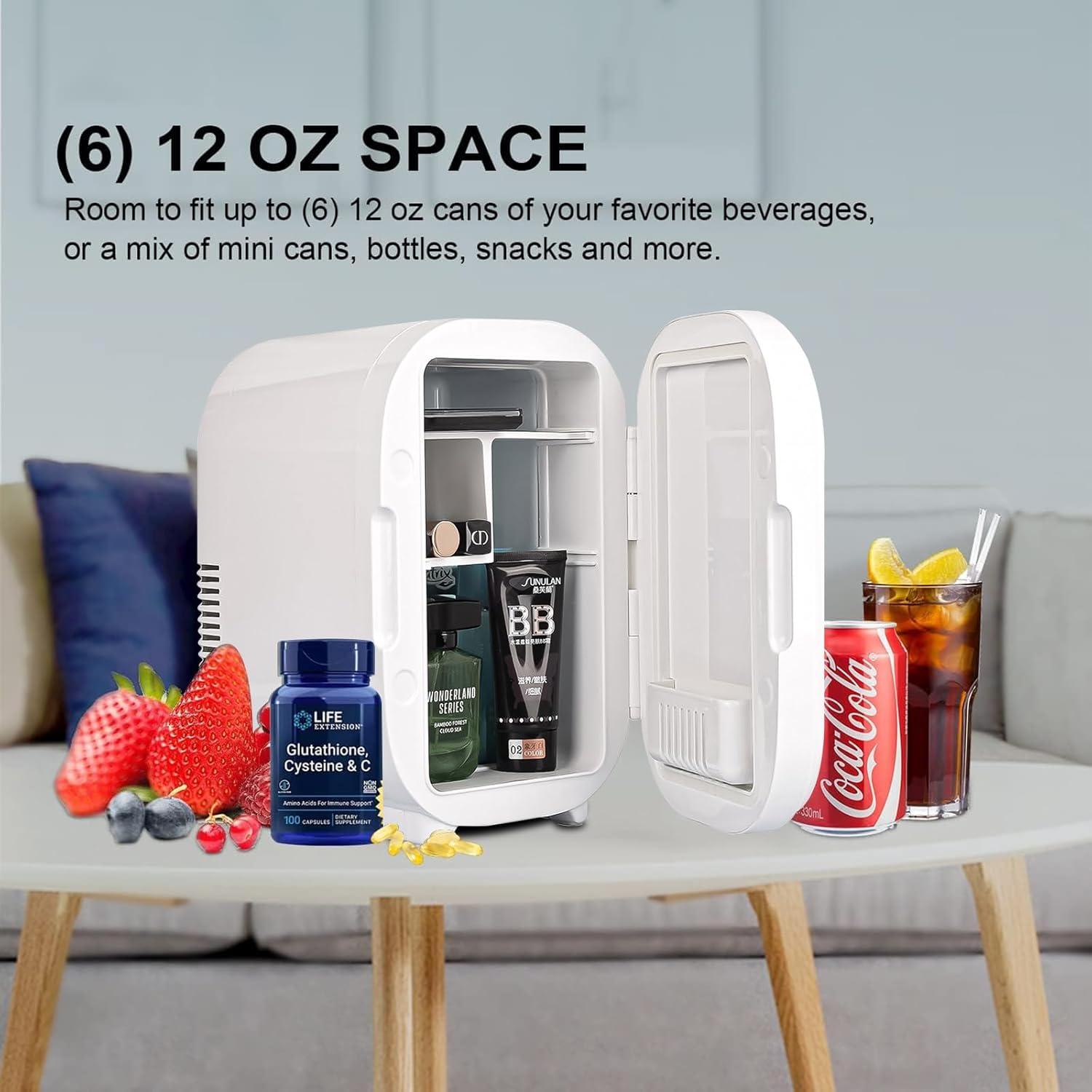 Refrigerador de Maquillaje Rasunkae 6L Blanco Compacto