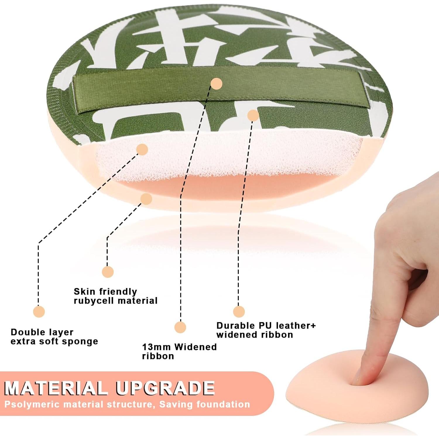 Esponjas de Maquillaje MOZEAT LENS 4 Pcs Húmedas y Secas