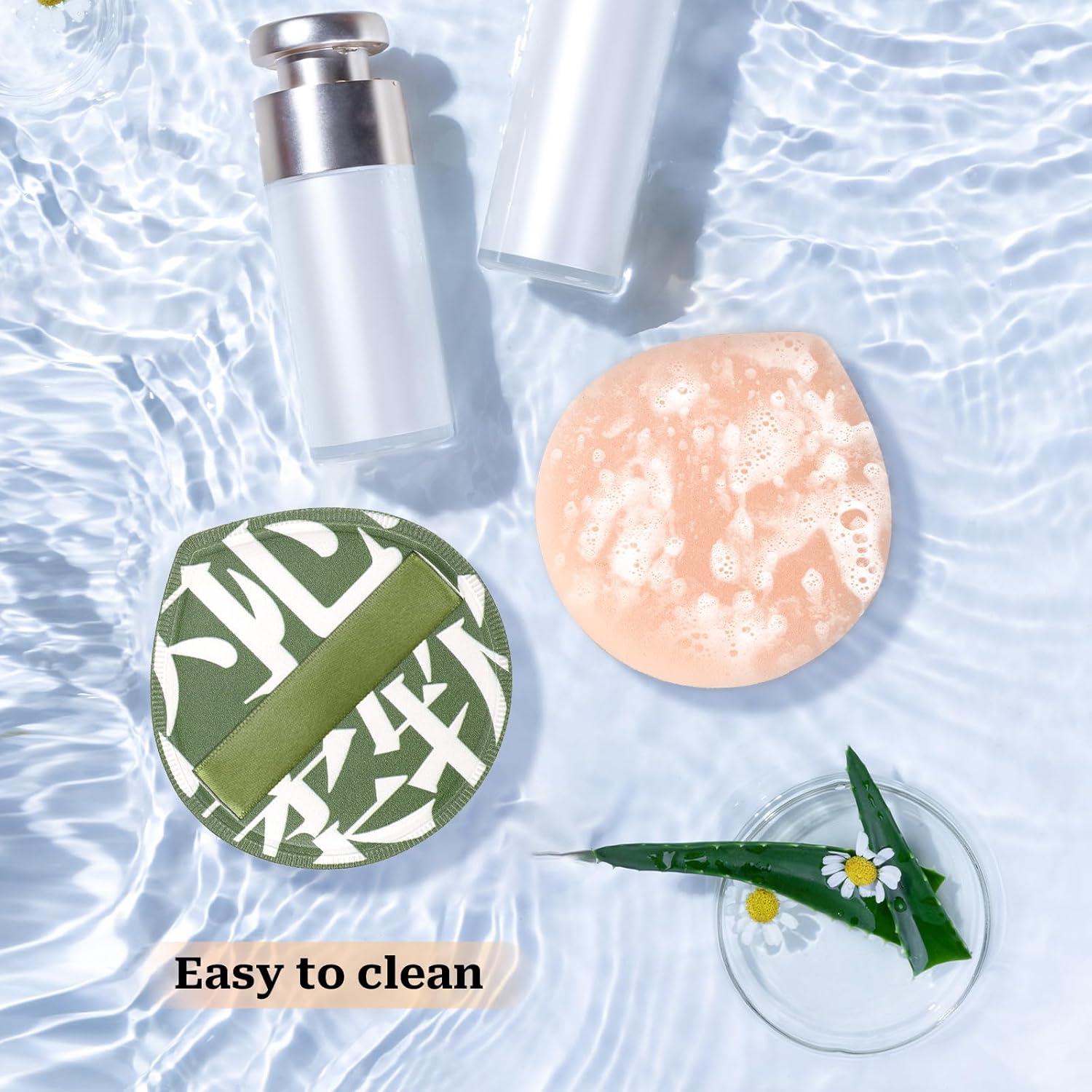 Esponjas de Maquillaje MOZEAT LENS 4 Pcs Húmedas y Secas