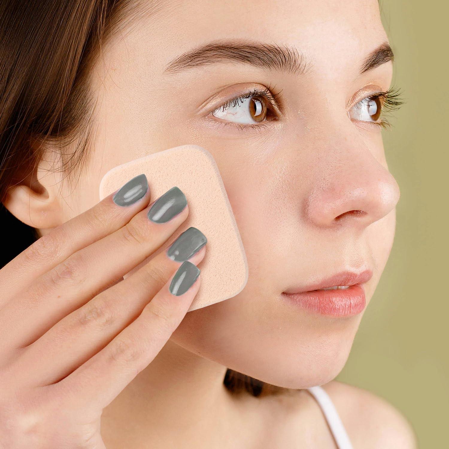 Esponjas de Maquillaje Yuntop 2 Pcs Cuadradas Reutilizables