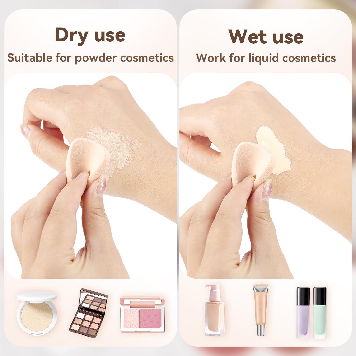 Esponjas de Maquillaje Yuntop 2 Pcs Cuadradas Reutilizables