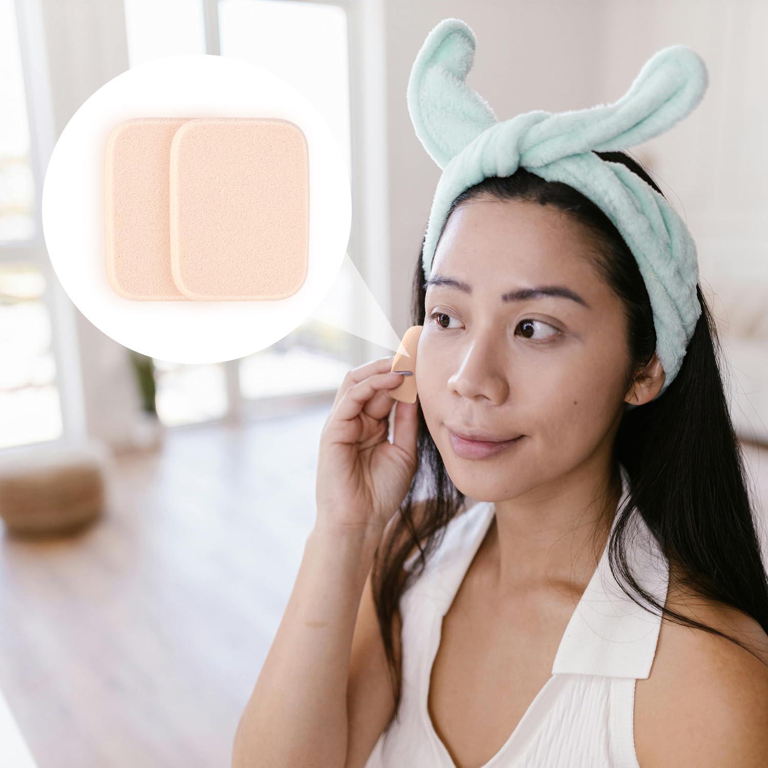 Esponjas de Maquillaje Yuntop 2 Pcs Cuadradas Reutilizables