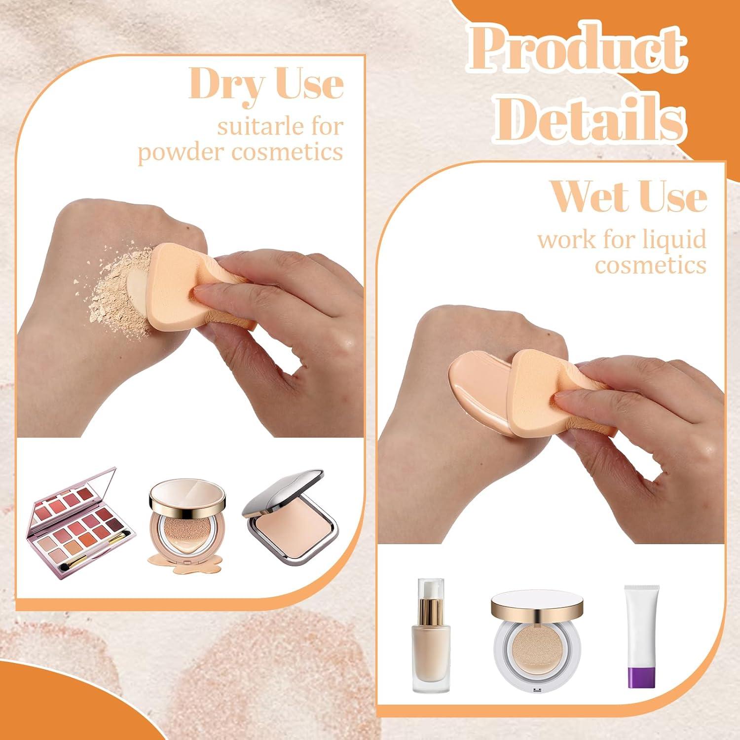 25 Esponjas de Maquillaje Cuadradas Bruislard Suaves 13.4x10.5cm