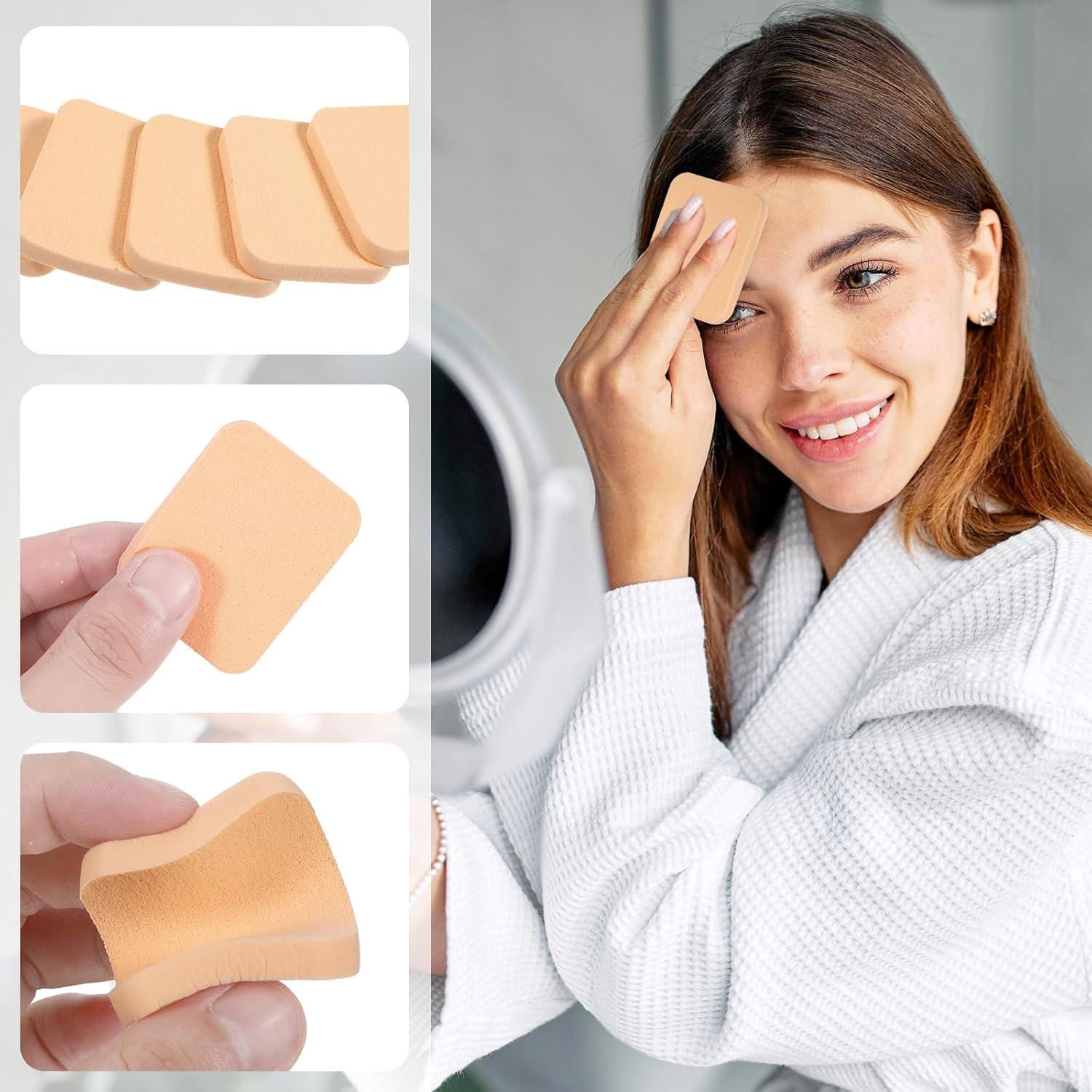 25 Esponjas de Maquillaje Cuadradas Bruislard Suaves 13.4x10.5cm