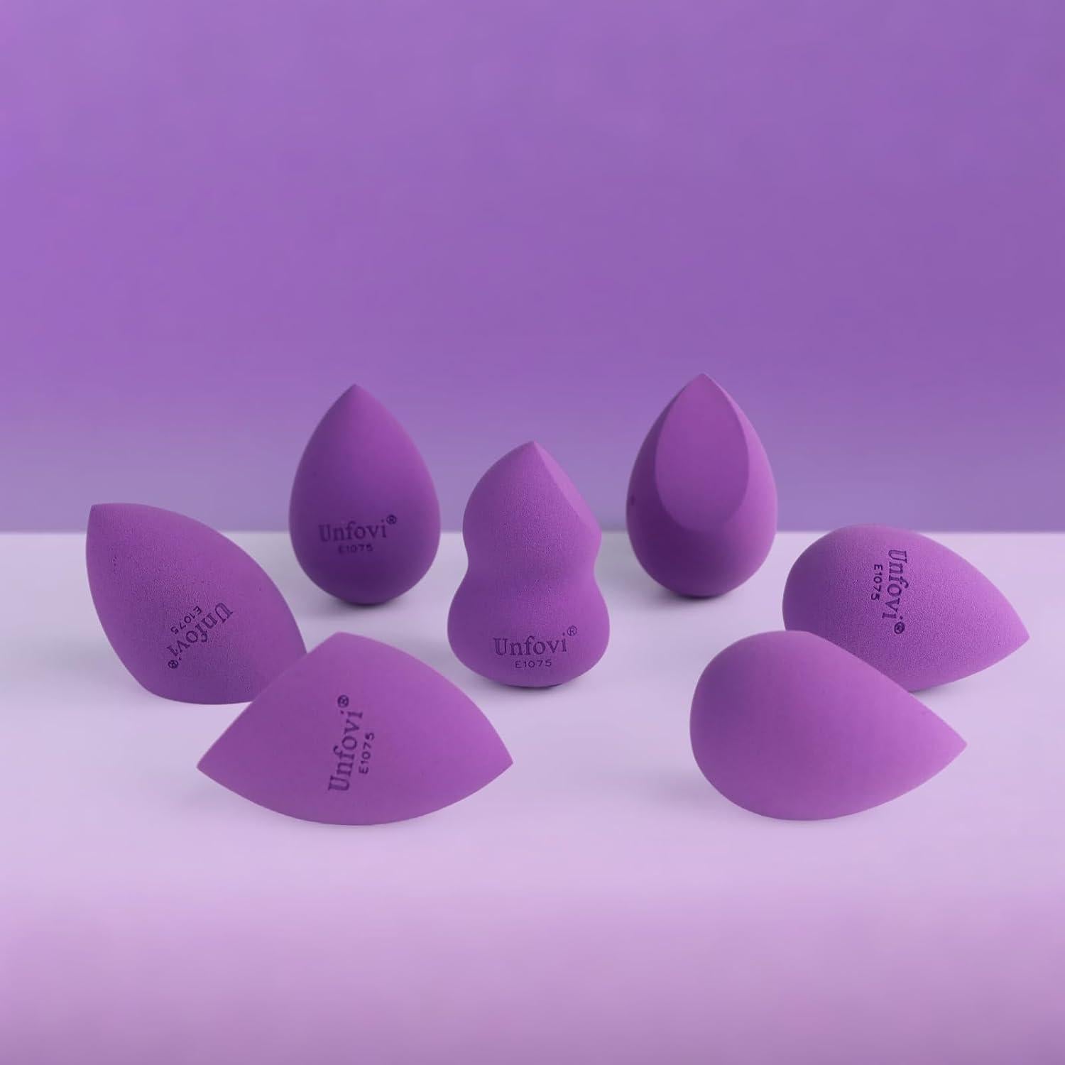 Juego de Esponjas de Maquillaje Unfovi 7 Piezas Sin Látex