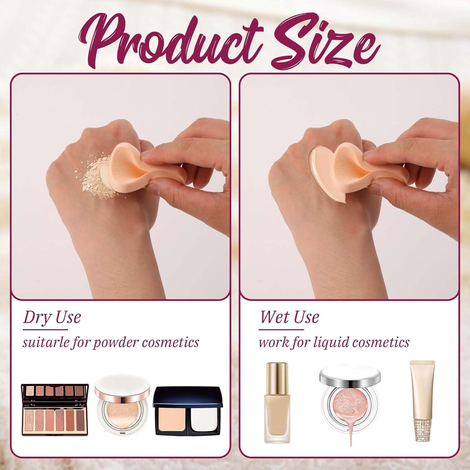 12 Esponjas de Maquillaje Sliverdew para Base y Polvos