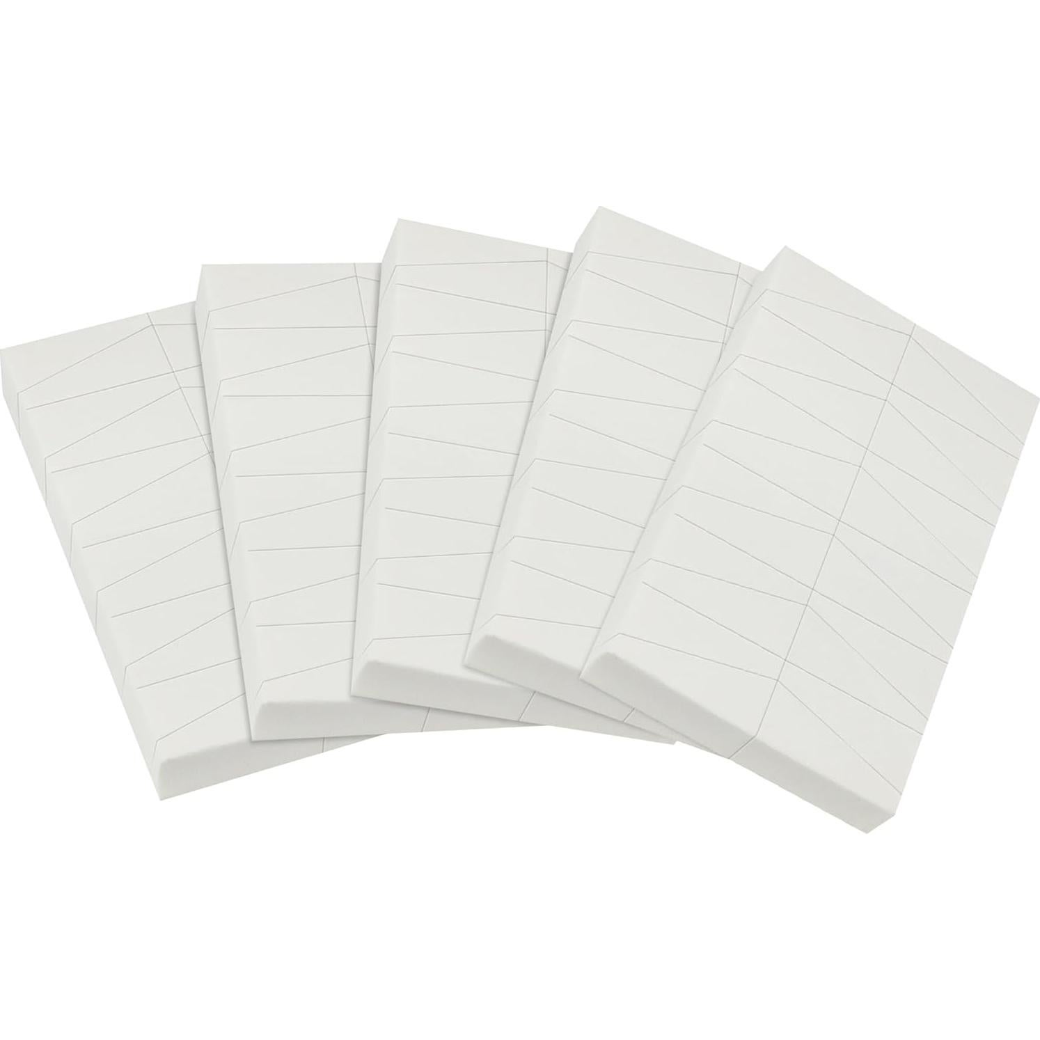 120 Esponjas de Maquillaje Triángulo LILAC - Desechables Blancas