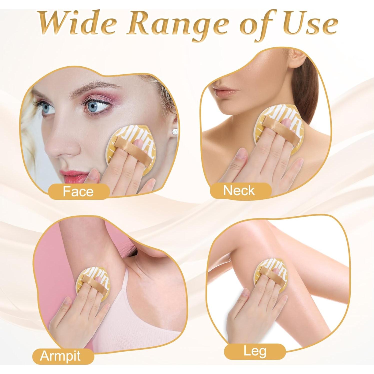 Esponjas de Maquillaje Coreanas JIYIN 4 Pcs Planas 7.5cm