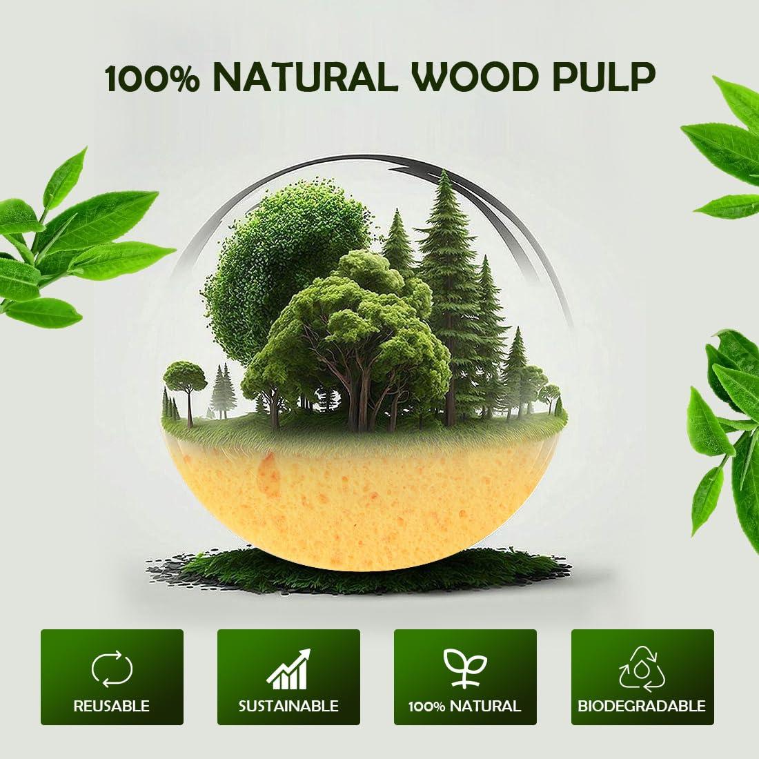 Esponjas Faciales Comprimidas AIDEA - 96 Cuentas Naturales