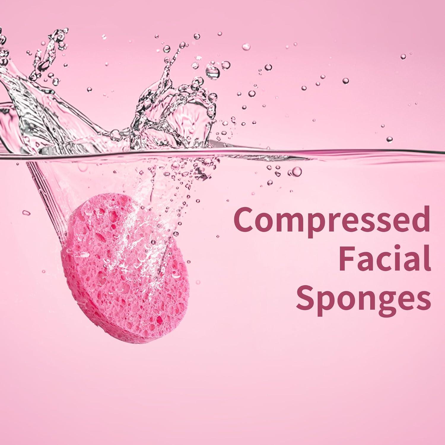 Esponjas Faciales Comprimidas Derloyo 100 Unidades 7.37 cm