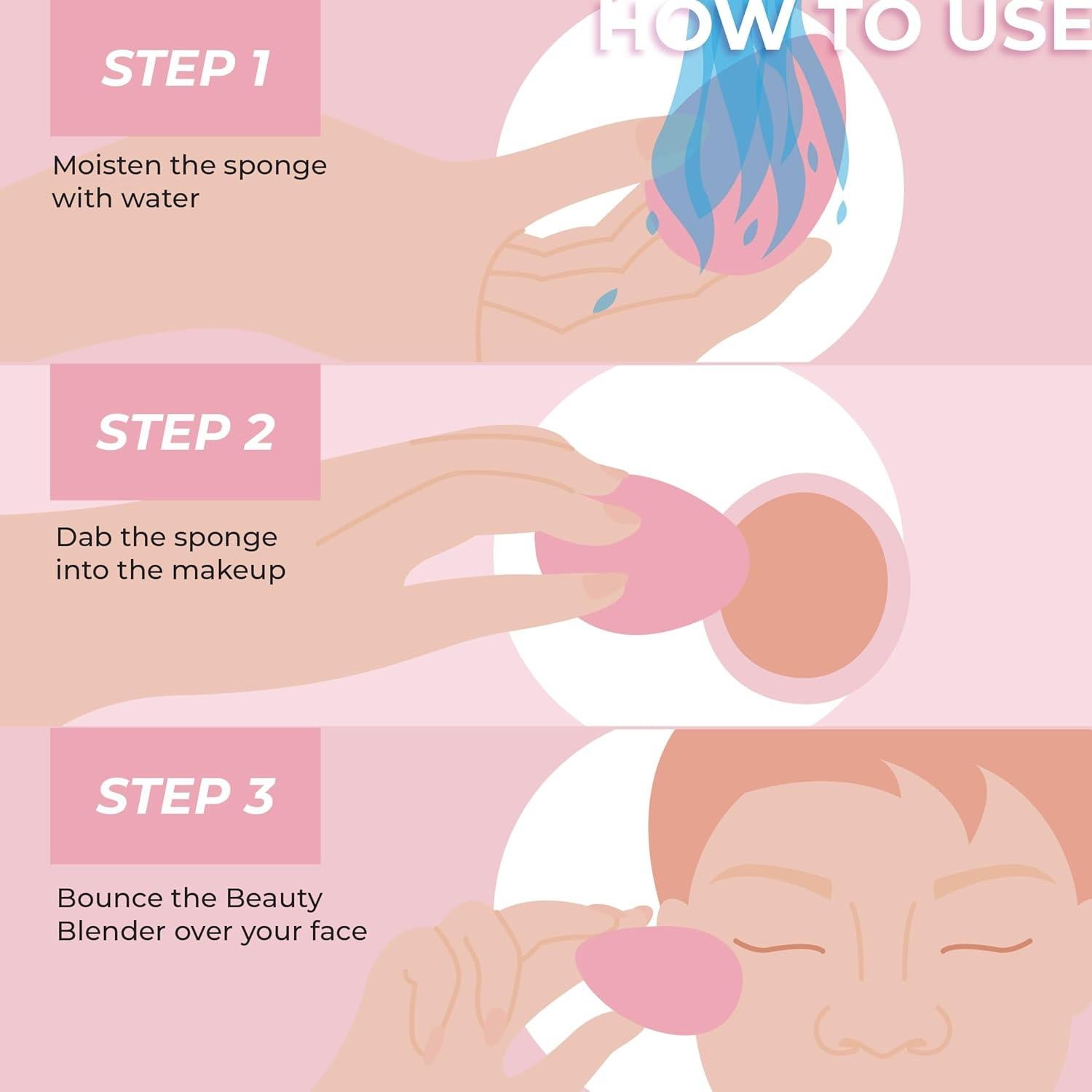 Esponja de Maquillaje Doble Cara MCoBeauty para Iluminación y Contorno