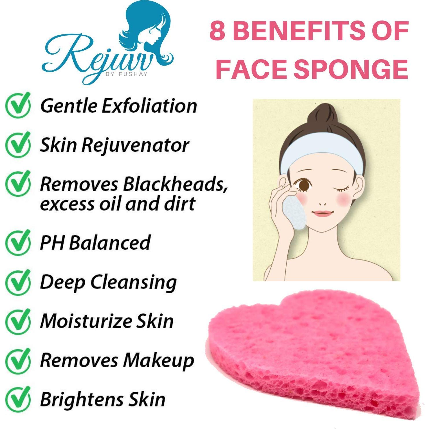 Esponjas Faciales Comprimidas Rejuvv Fushay - 25 Unidades