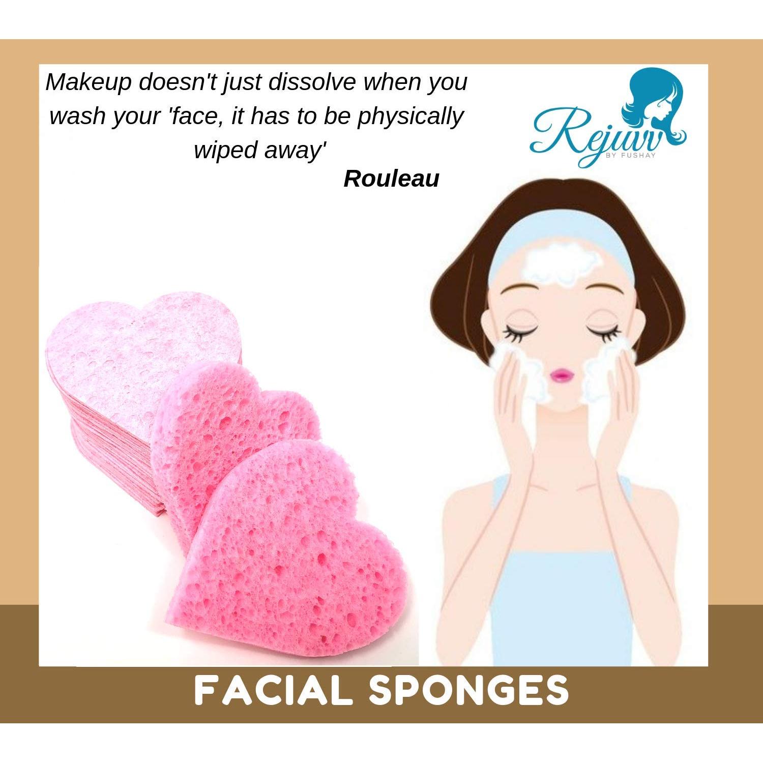 Esponjas Faciales Comprimidas Rejuvv Fushay - 25 Unidades