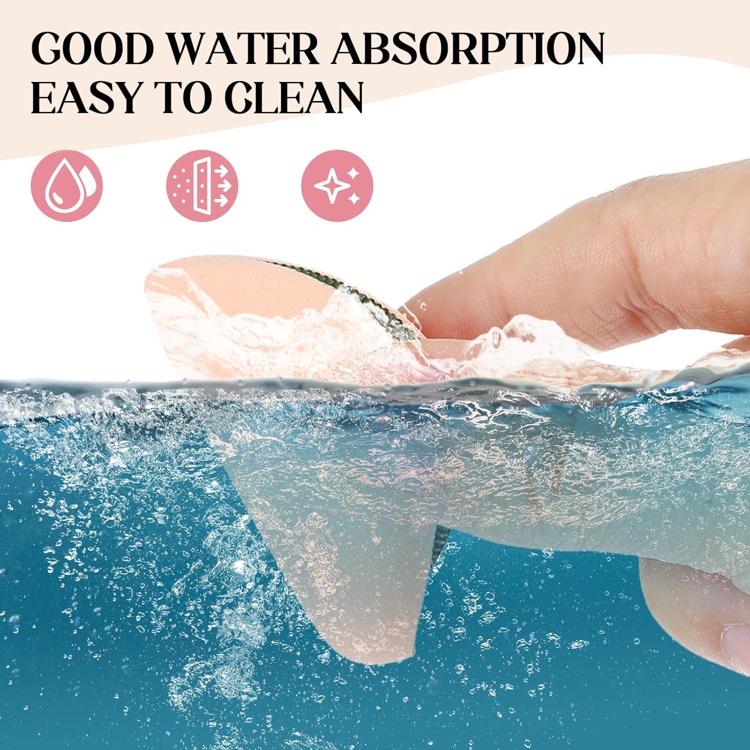 5 Esponjas de Maquillaje HJZHII en Forma de Gota Suave