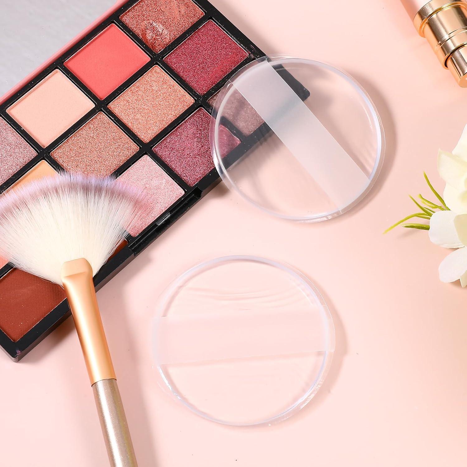 2 Esponjas de Maquillaje de Silicona Transparente 5.8cm Ajcotahm