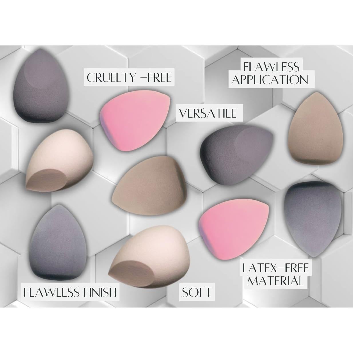 Esponja de Maquillaje Profesional Genérico Rosa Claro 4x6cm