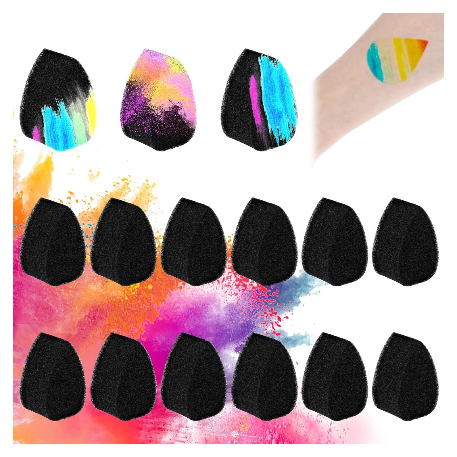 15 Esponjas de Pintura Facial Reutilizables WY LIGHTING 6x4x3 cm