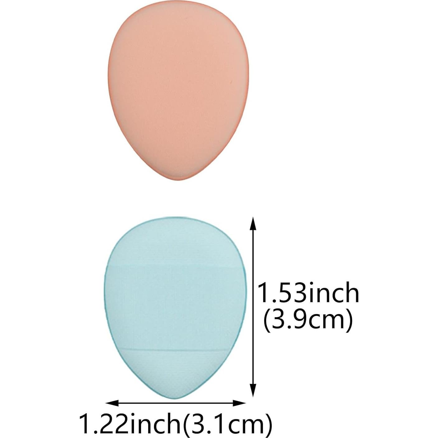 24 Esponjas de Maquillaje Puff Triángulo Auswalar Rosa y Azul