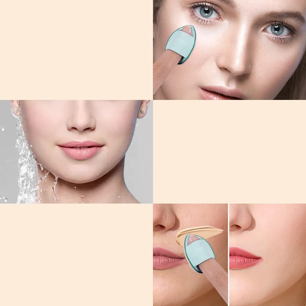 24 Esponjas de Maquillaje Puff Triángulo Auswalar Rosa y Azul