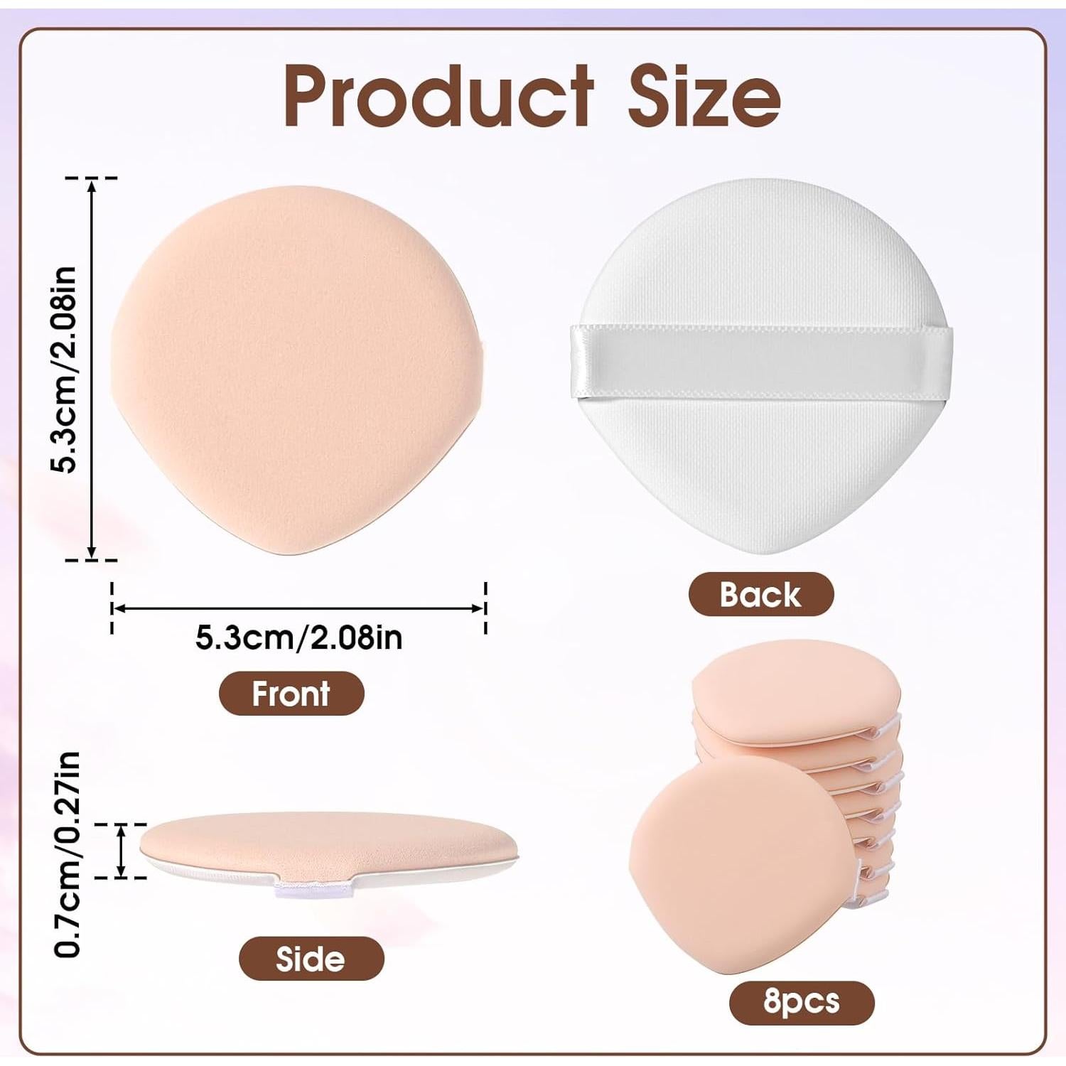 8 Esponjas de Maquillaje MOZEAT LENS en Forma de Gota