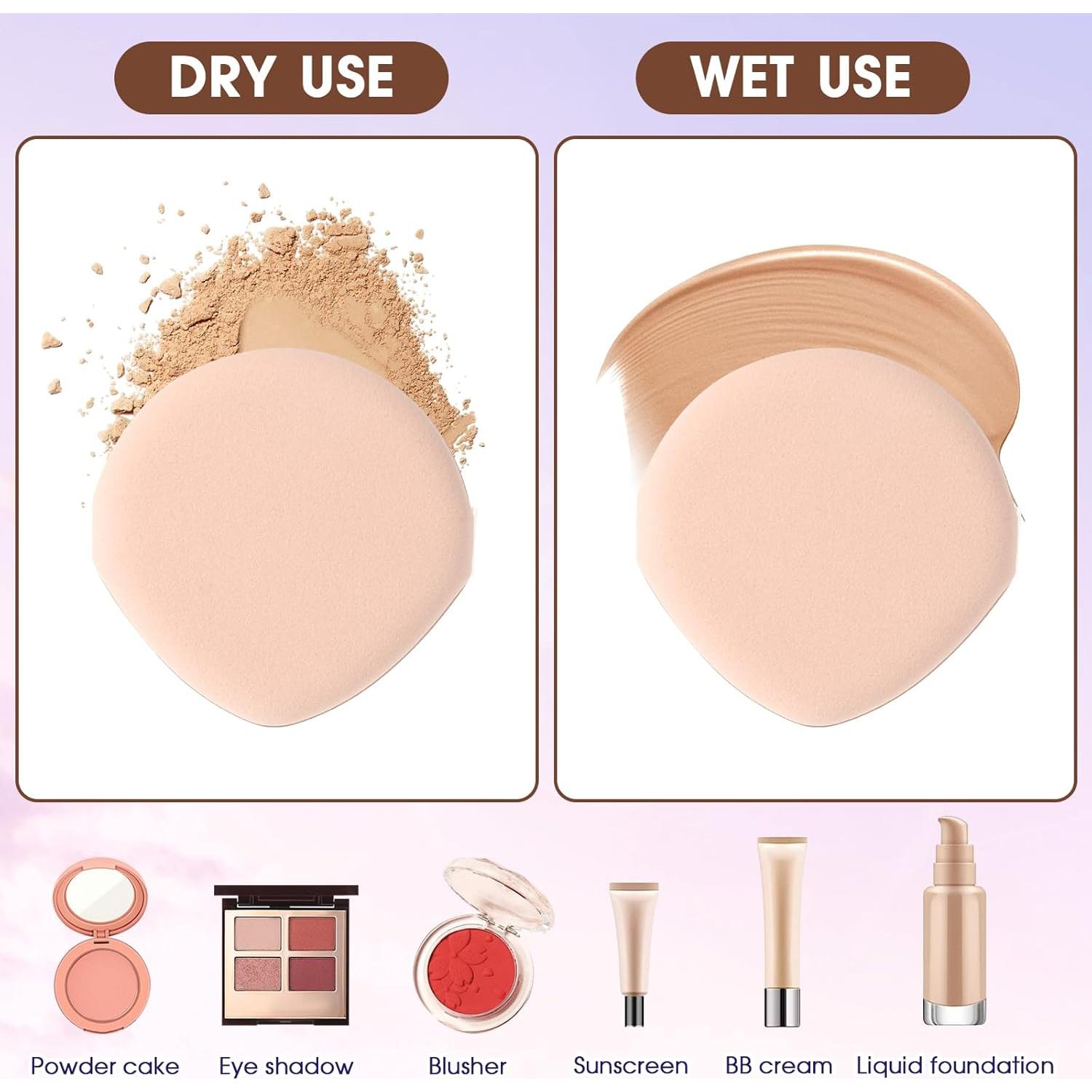 8 Esponjas de Maquillaje MOZEAT LENS en Forma de Gota