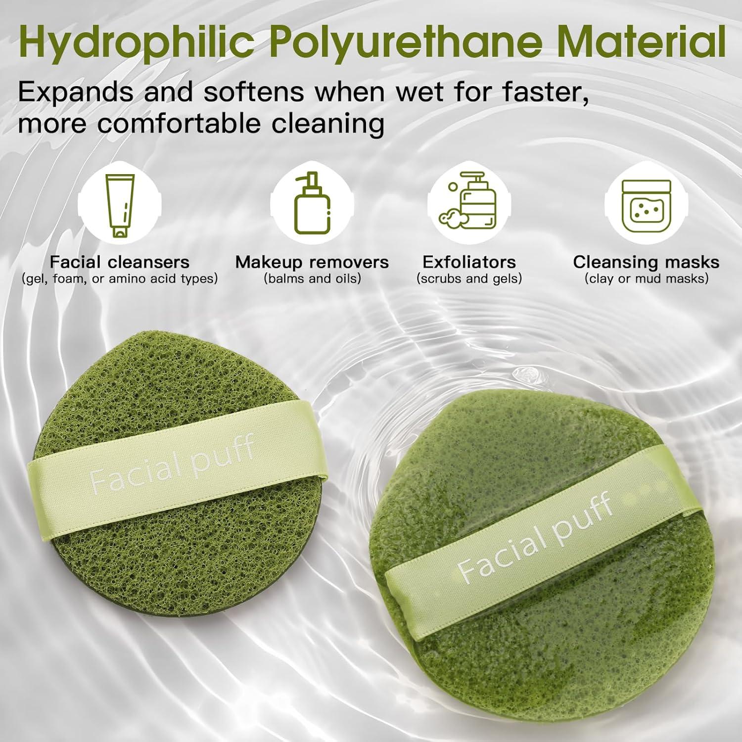 Esponjas Faciales Reutilizables GloréBrochas 3PCS Suaves