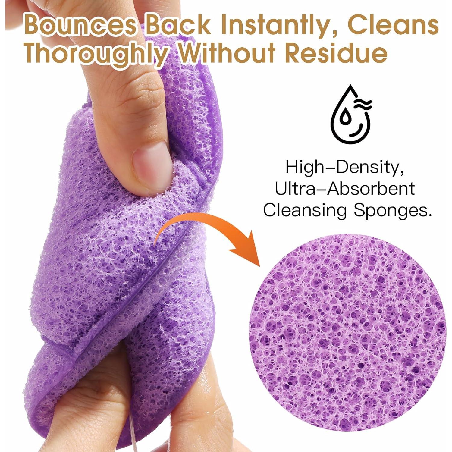 Esponjas Faciales Reutilizables GloréBrochas 3PCS Suaves