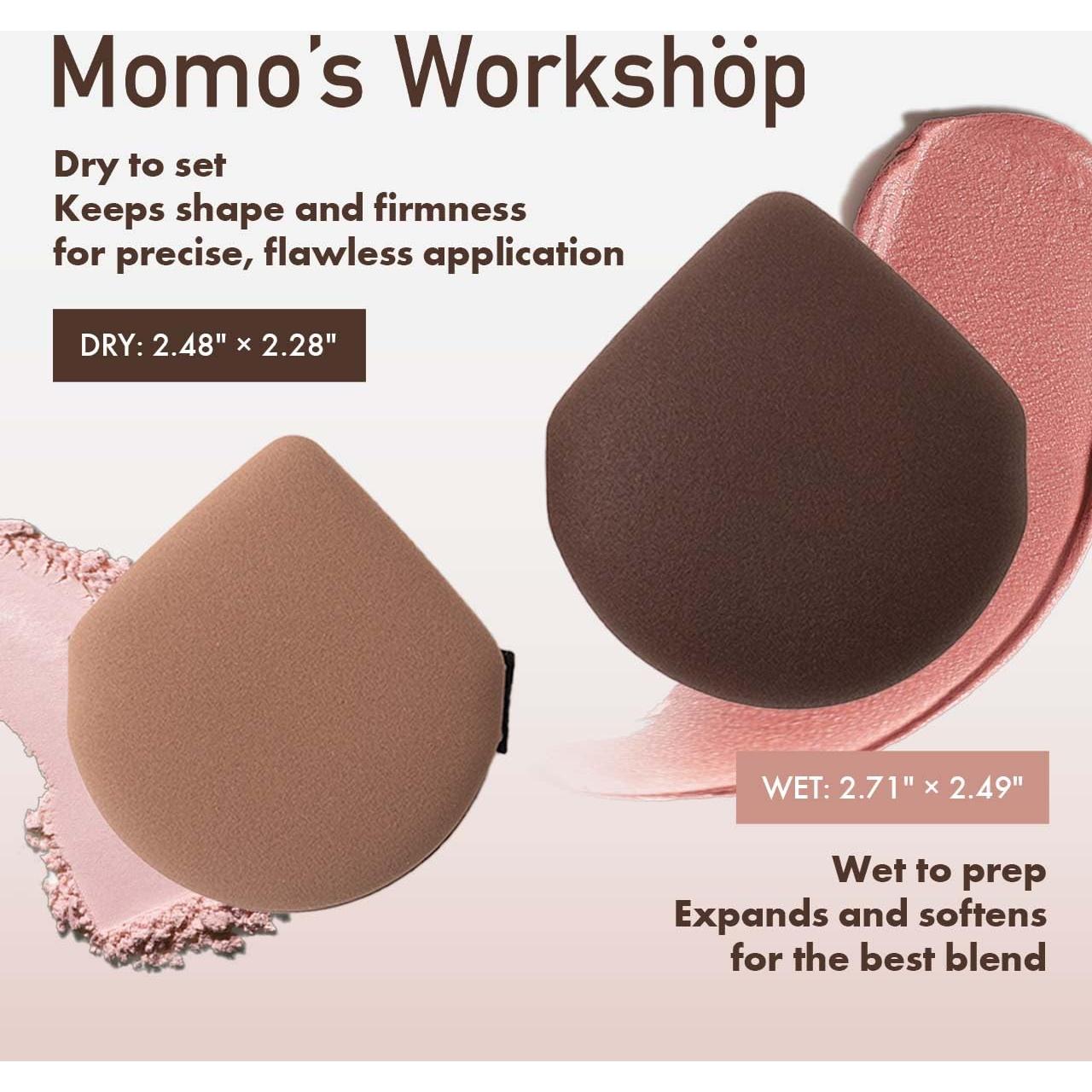 Juego de 3 Esponjas de Maquillaje Momo's Workshop - Hidropoliuretano