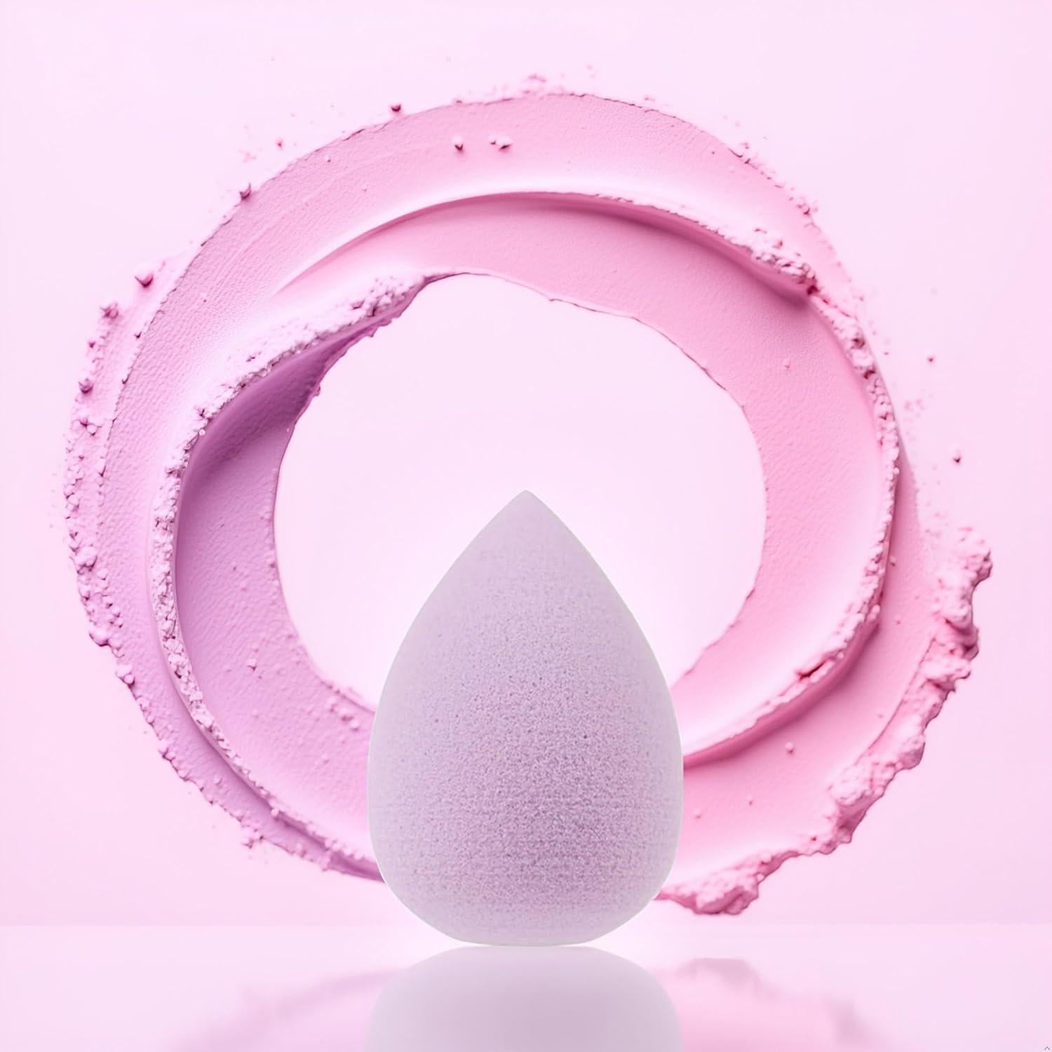 Conjunto de 6 Esponjas de Maquillaje Mini Moradas SquarezhenBo