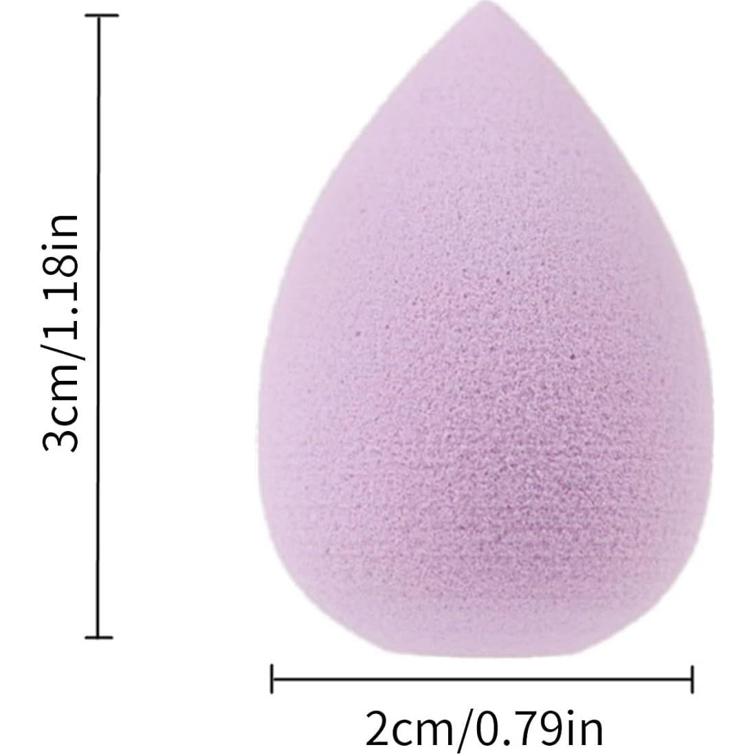 Conjunto de 6 Esponjas de Maquillaje Mini Moradas SquarezhenBo