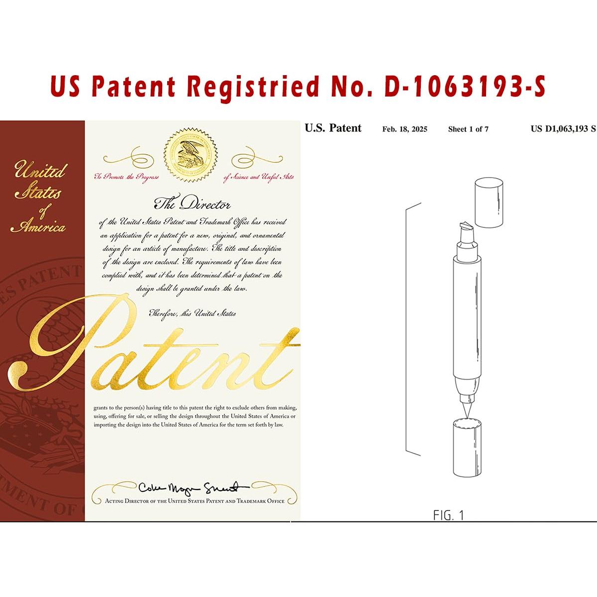 Eyeliner con Alas Registrado Linble Doble Punta 2ml Negro