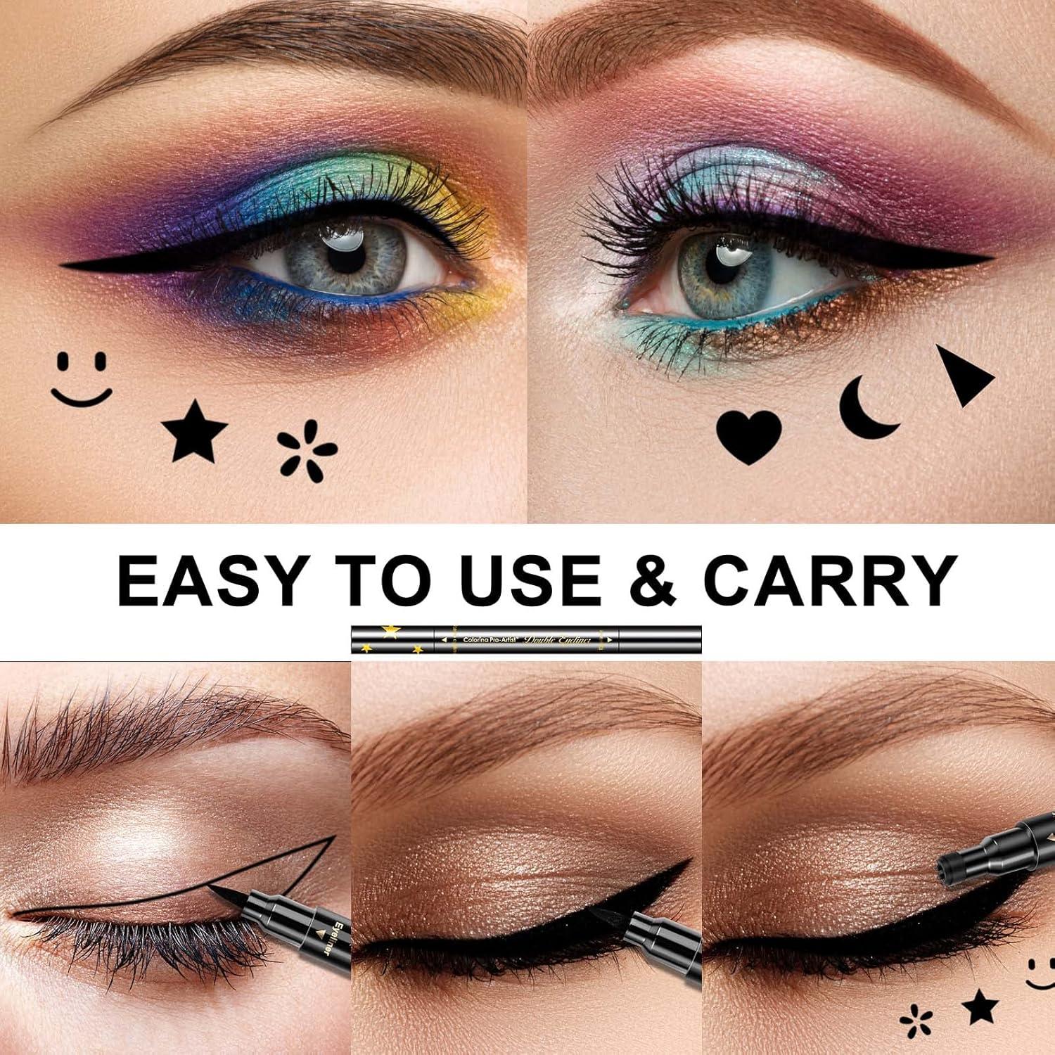 Juego de 6 Piezas de Lápiz de Eyeliner Doble Cabeza SUMEITANG