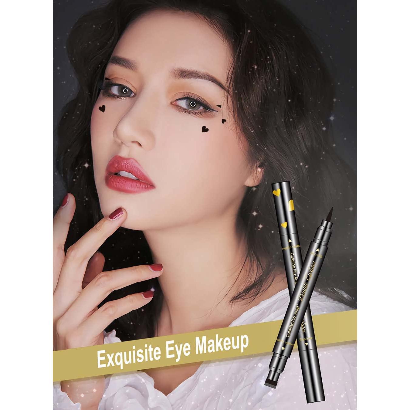 Juego de 6 Piezas de Lápiz de Eyeliner Doble Cabeza SUMEITANG