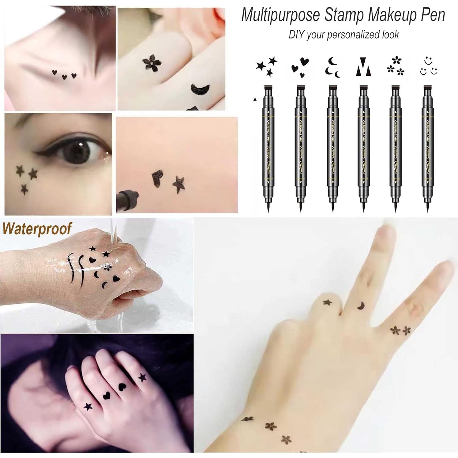 Juego de 6 Piezas de Lápiz de Eyeliner Doble Cabeza SUMEITANG