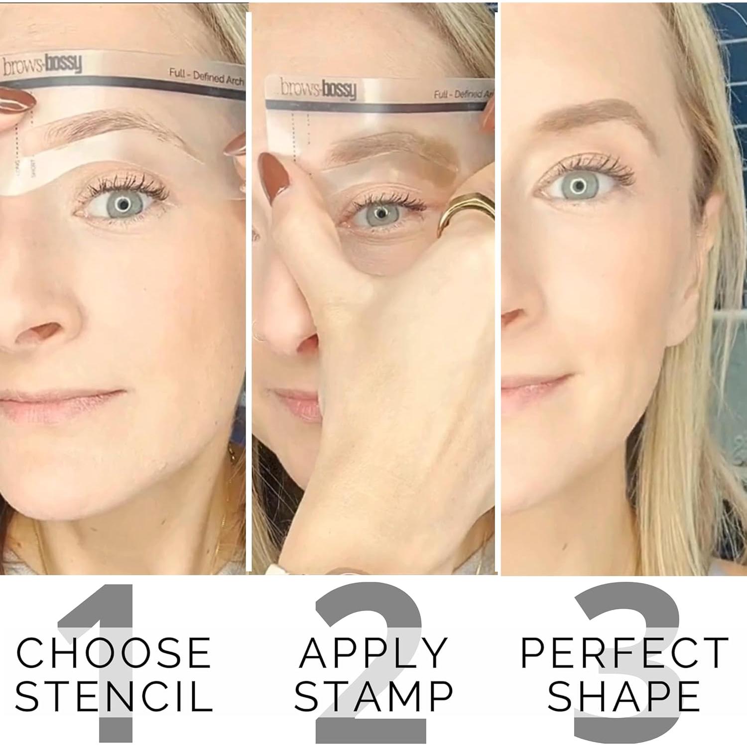 Kit de Plantillas para Cejas Brows by Bossy - 9 Reutilizables