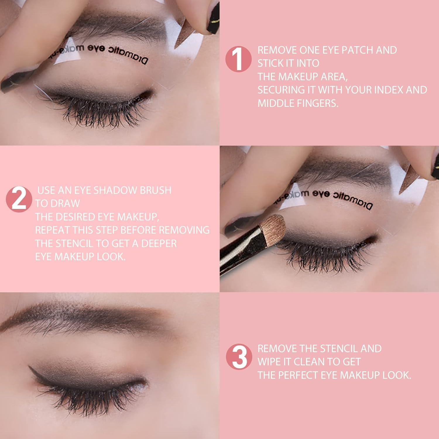 Plantillas de Maquillaje de Ojos YAFIYGI - 2 Piezas Reutilizables