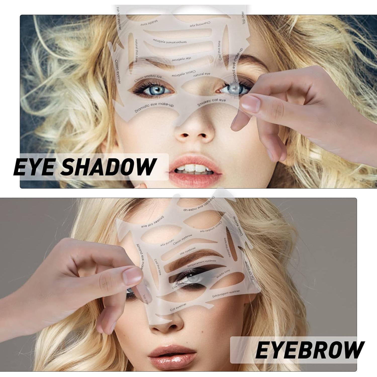 Plantillas de Maquillaje de Ojos YAFIYGI - 2 Piezas Reutilizables