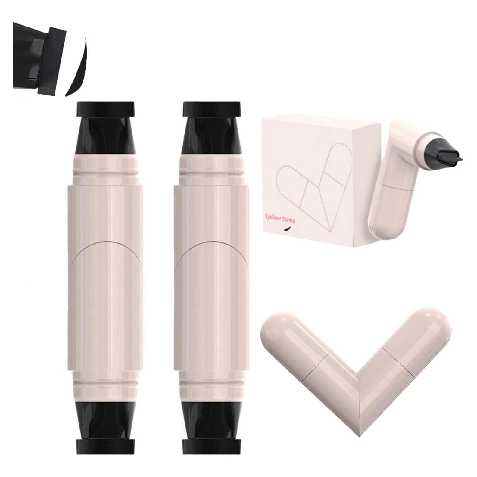 Sello de Eyeliner Plegable REATIFUL 2PCS Negro Resistente al Agua