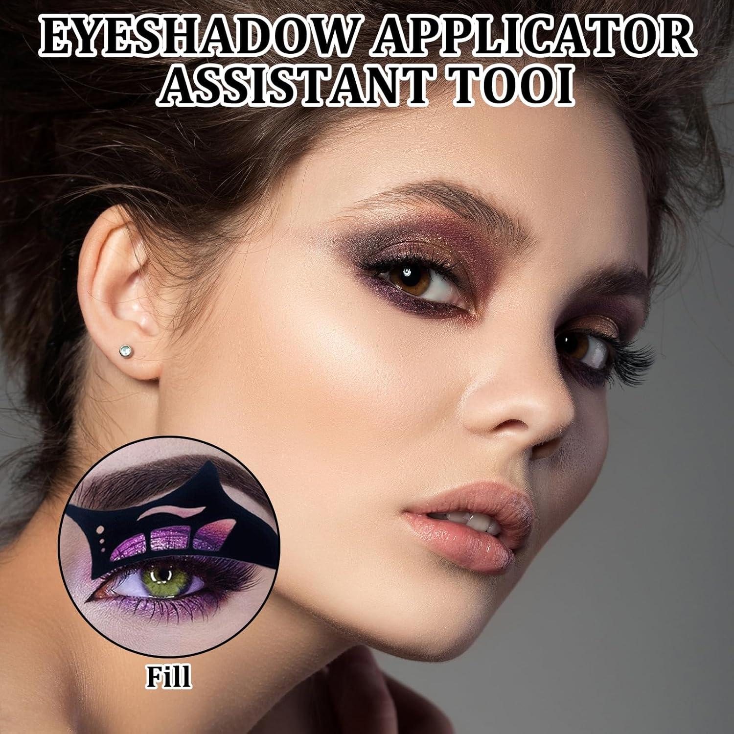 Plantilla de Sombra de Ojos 3 Pcs Panthra con Pincel - Silicona