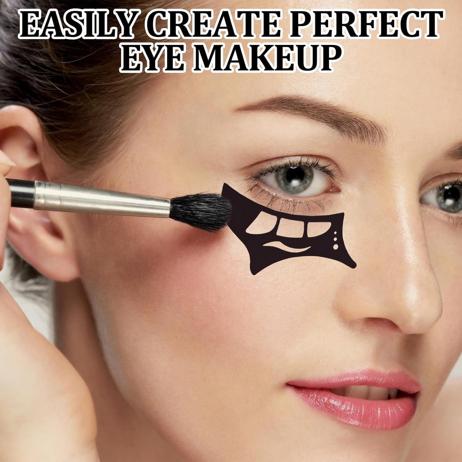 Plantilla de Sombra de Ojos 3 Pcs Panthra con Pincel - Silicona