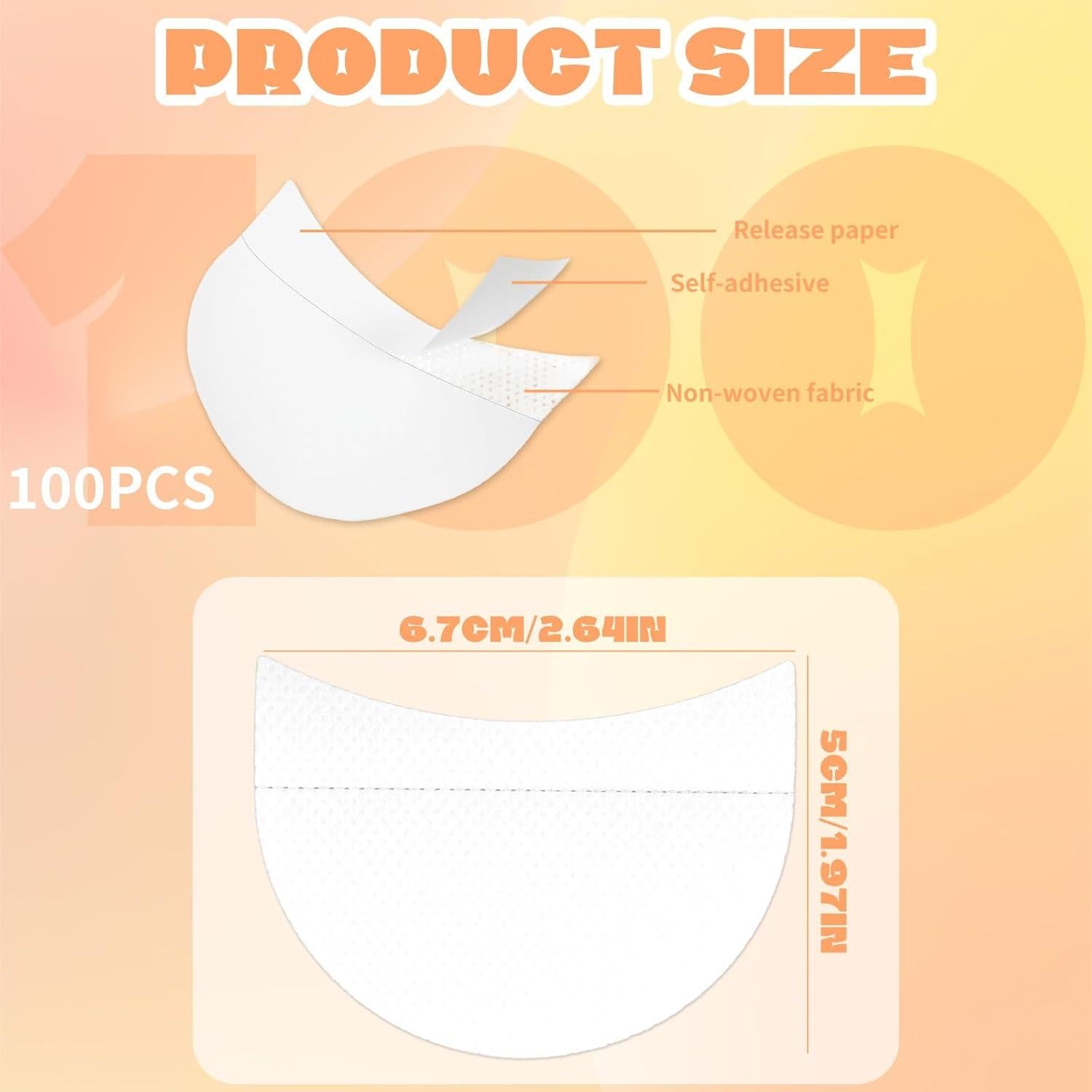 100 Pcs Cinta de Maquillaje para Sombra de Ojos FdcLixuvol