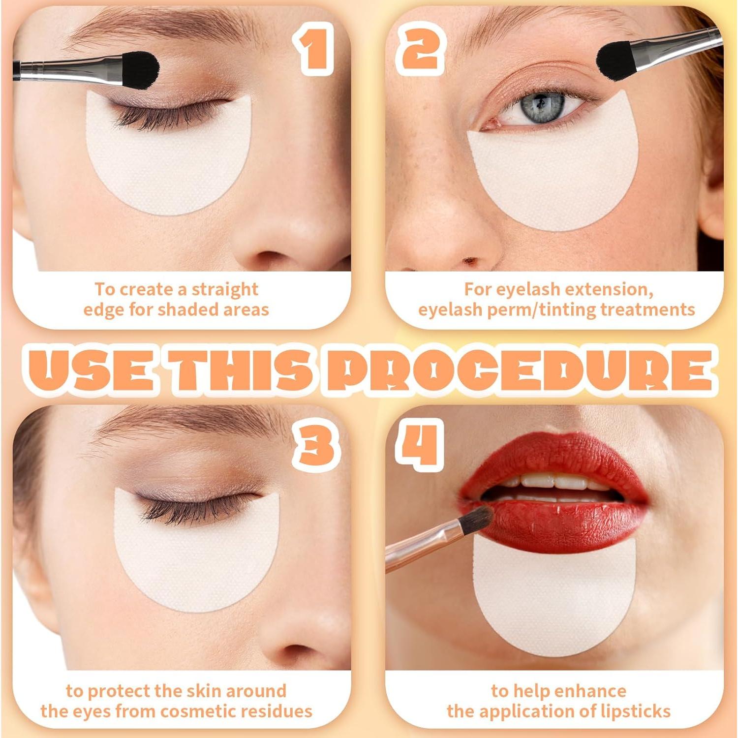 100 Pcs Cinta de Maquillaje para Sombra de Ojos FdcLixuvol