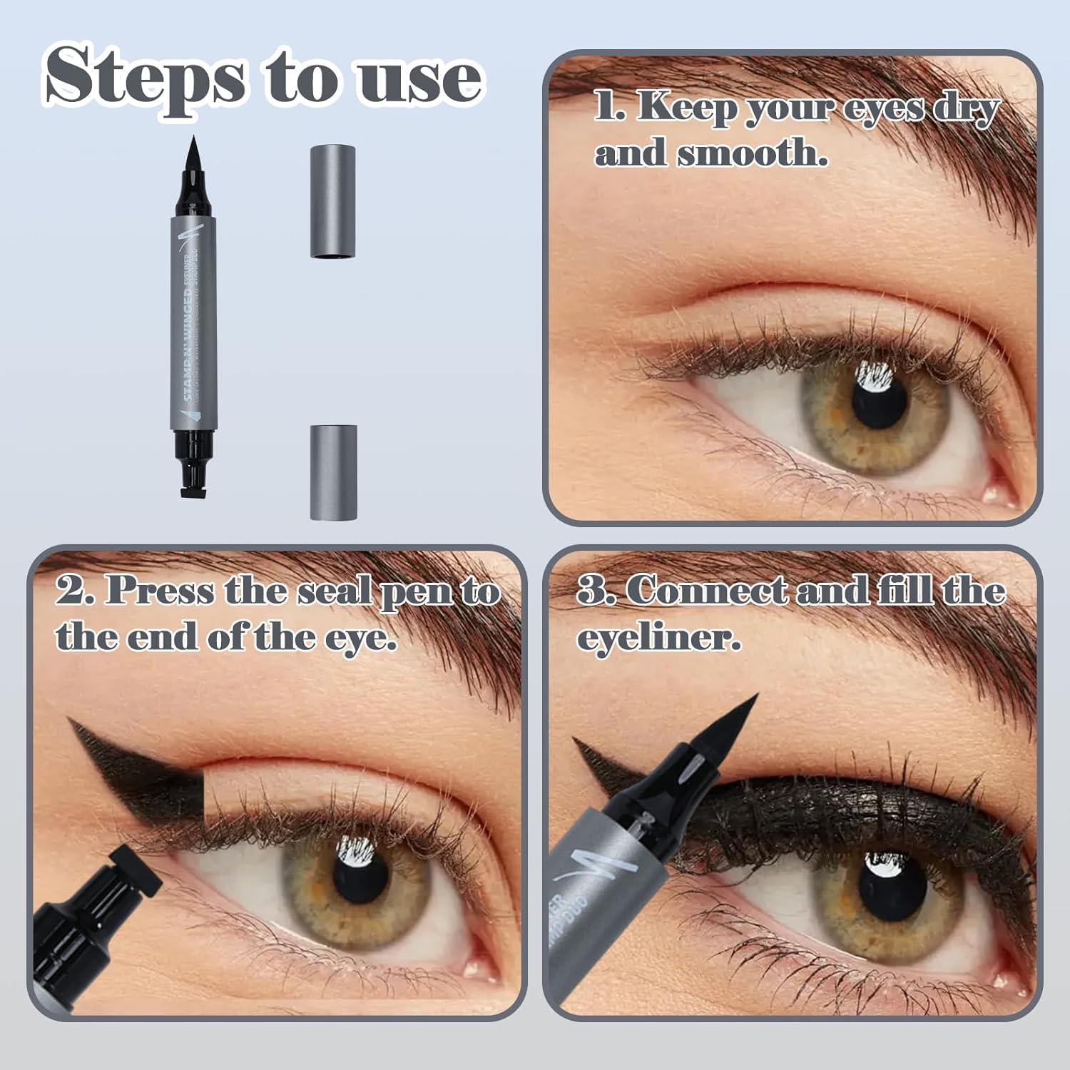 Delineador de Ojos Alados OZ LAB - Impermeable y Larga Duración