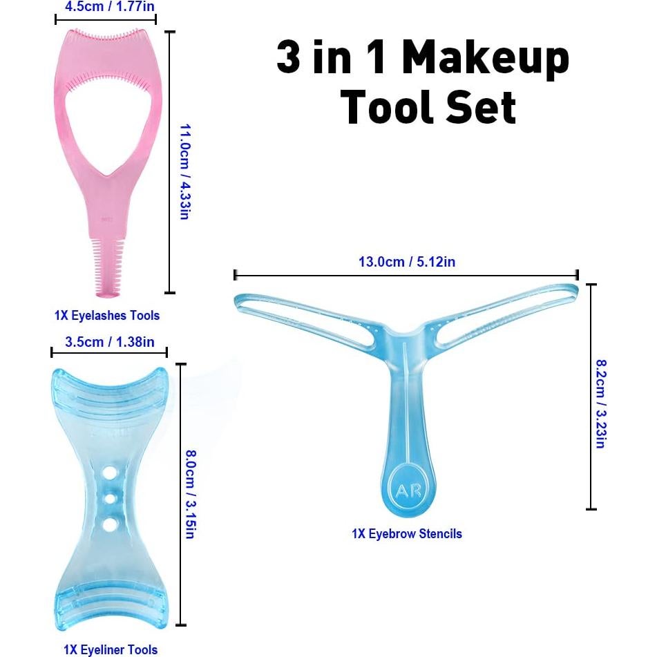 Kit de Herramientas de Maquillaje para Ojos Abnaok 3 Piezas